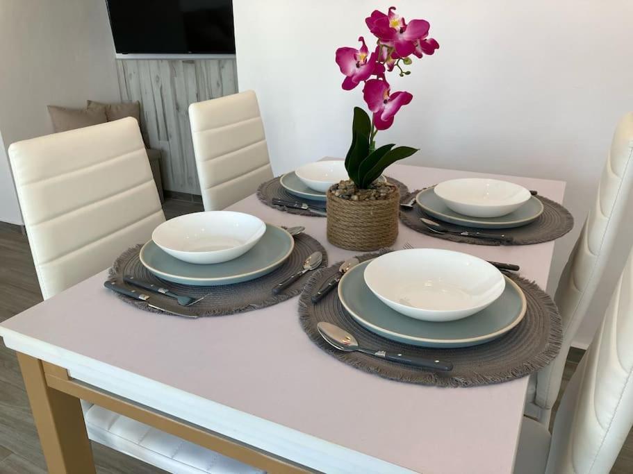 Coqueto Apartamento De Playa Con Piscina Y Terraza バレンシア エクステリア 写真